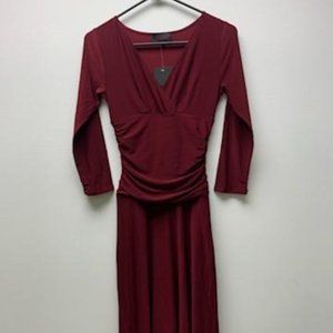 Rekucci Women's Slimming Wine Dress